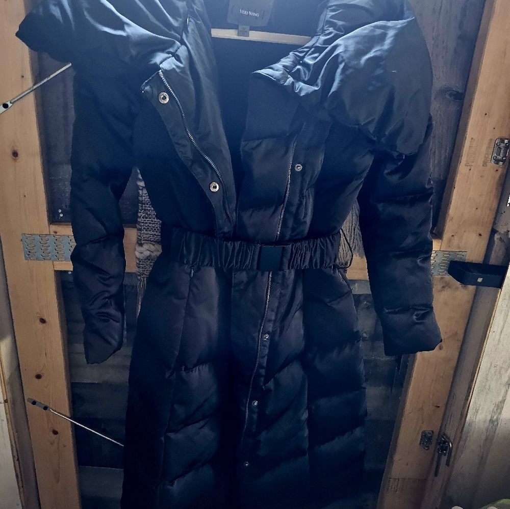 Vera Wang Black Puffer Coat